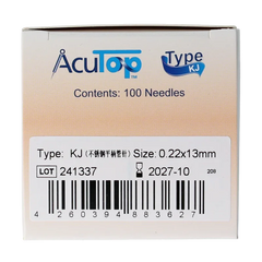 AcuTop KJ-T dry needle naald 0.22 x 13mm 100 Stuks