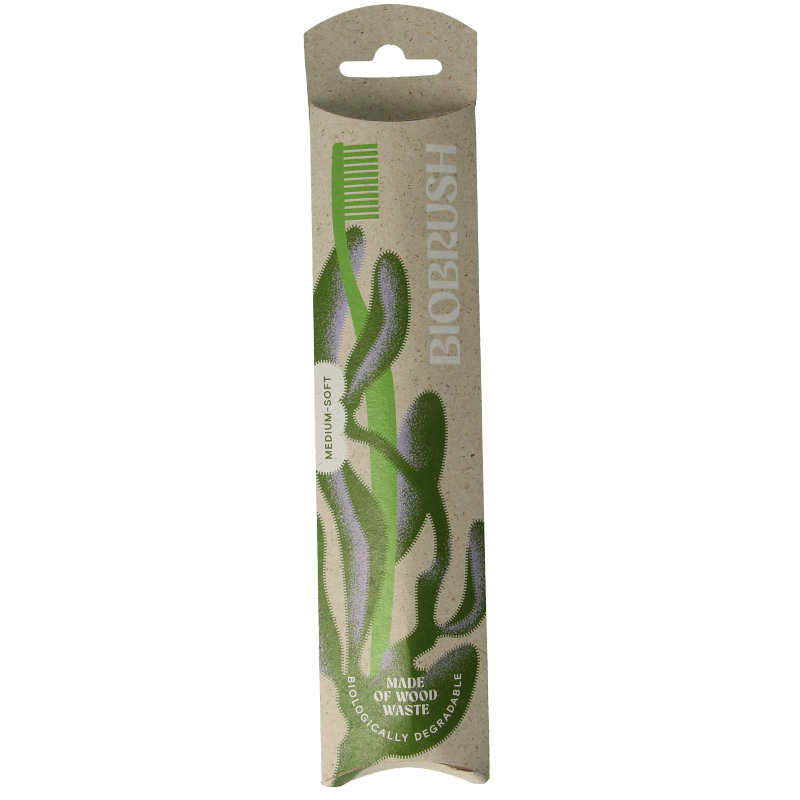 Biobrush Tandenborstel groen 1 Stuks