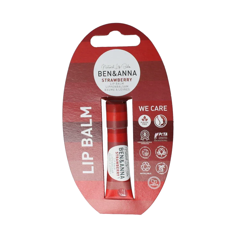 Ben & Anna Lipbalm strawberry 9 Gram
