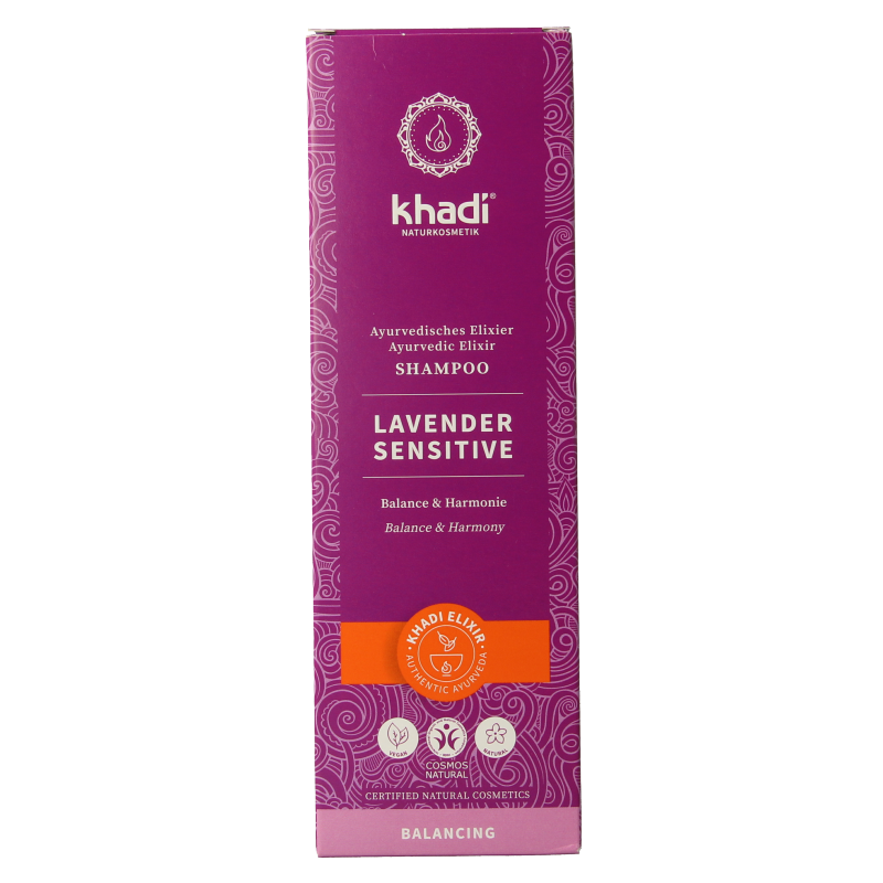 Khadi Shampoo elixer lavender sensitive 200 Milliliter