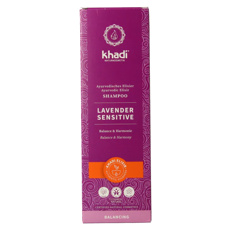 Khadi Shampoo elixer lavender sensitive 200 Milliliter