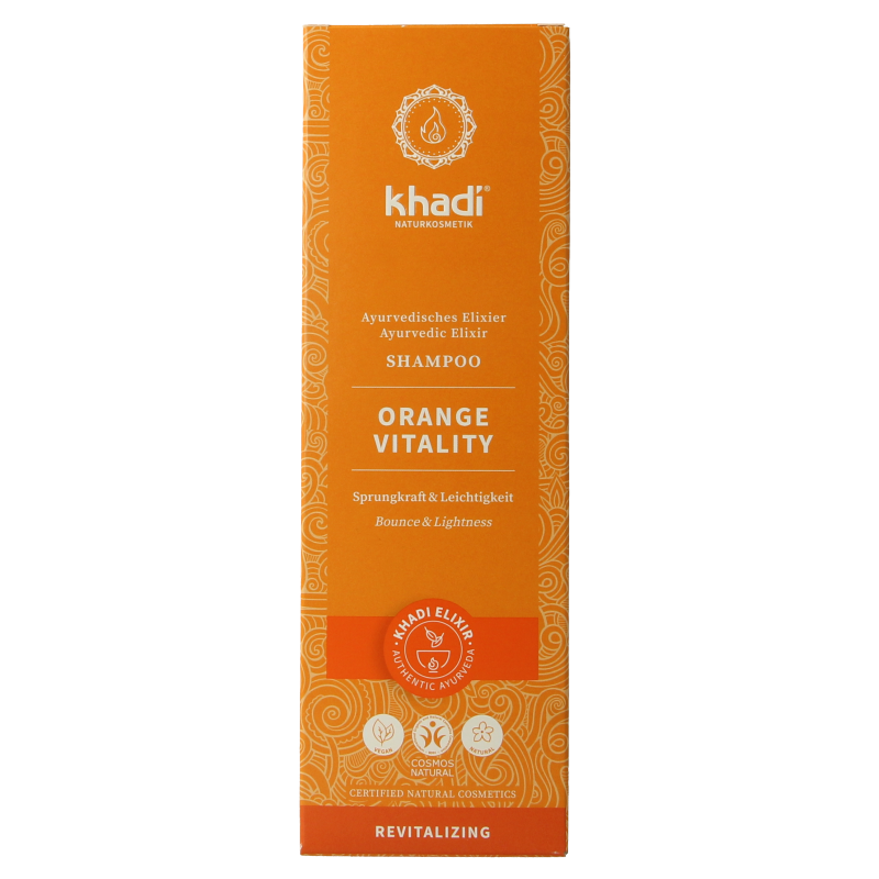 Khadi Shampoo elixer orange vitality 200 Milliliter