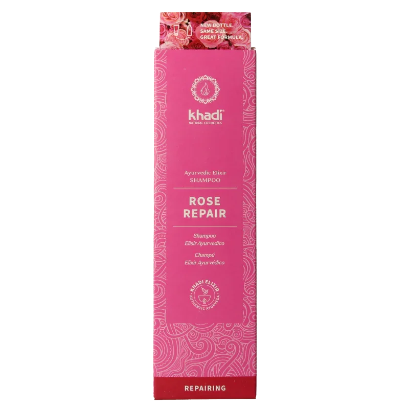 Khadi Ayurvedisch elixer shampoo rose repair 200 Milliliter