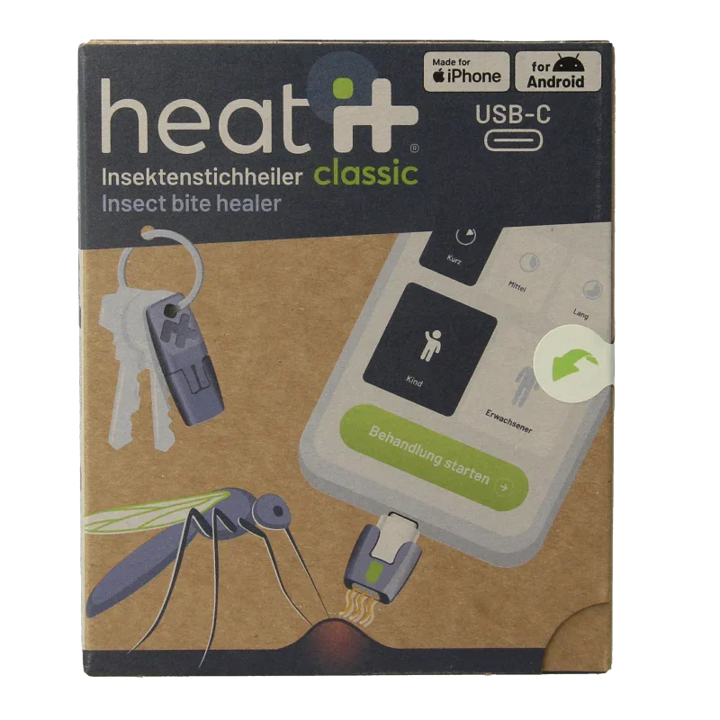 Heat-it Insect bite healer classic USB-C 1 Stuks