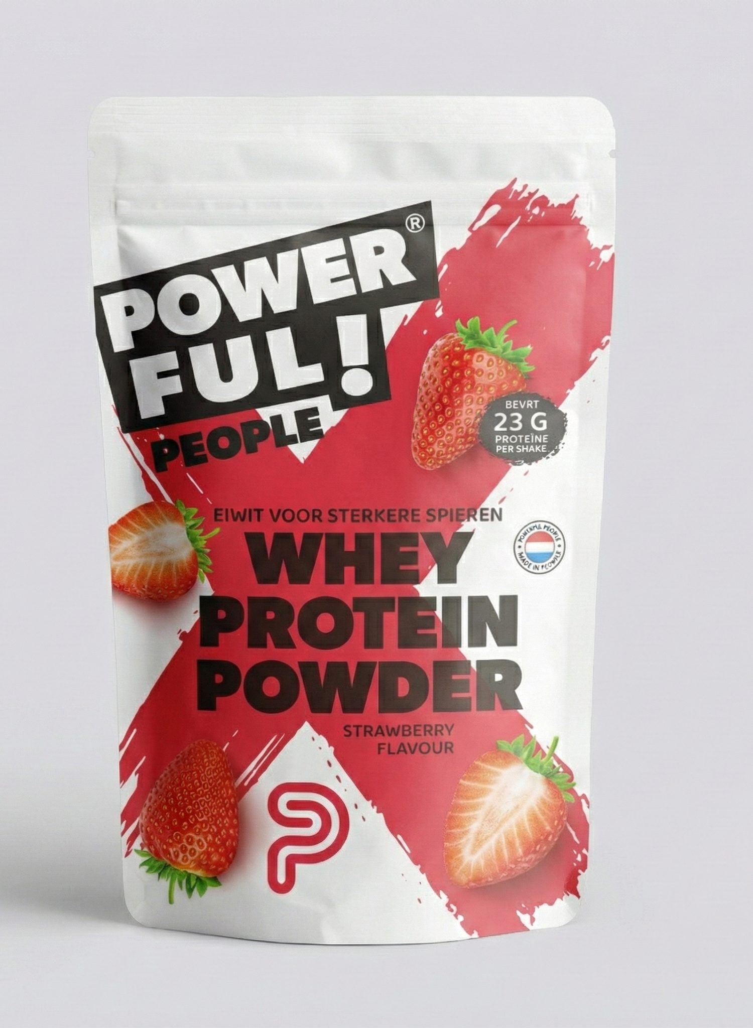 Powerful People Proteïnepoeder Aardbei 330.00 Gram