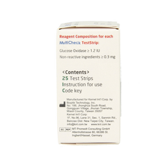Testjezelf.nu Multicheck glucose strips 25 Stuks