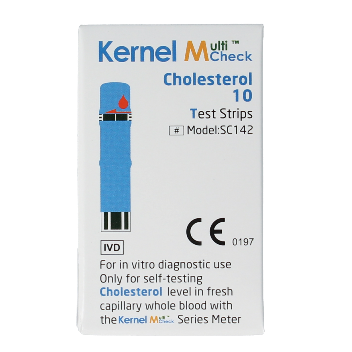 Testjezelf.nu Multicheck cholesterol teststrips 10.00 Stuks