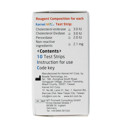 Testjezelf.nu Multicheck cholesterol teststrips 10.00 Stuks