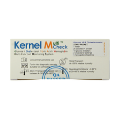 Testjezelf.nu Multicheck plus meter HB Glucose Cholesterol 1 Stuks