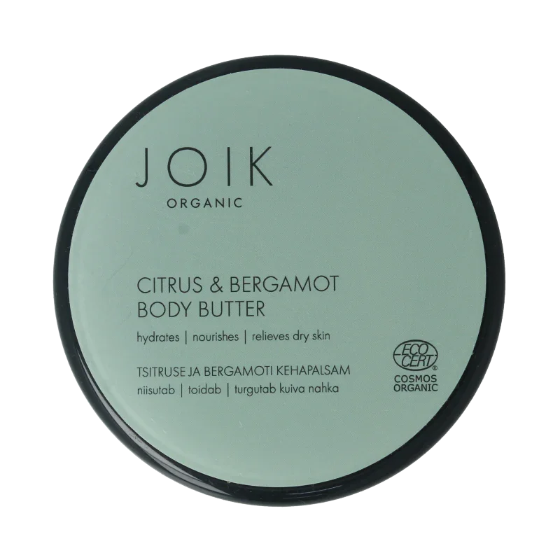 Joik Organics Citrus & bergamot body butter organic vegan 150 Milliliter