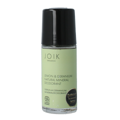 Joik Organics Lemon & geranium mineral deodorant vegan 50 Milliliter