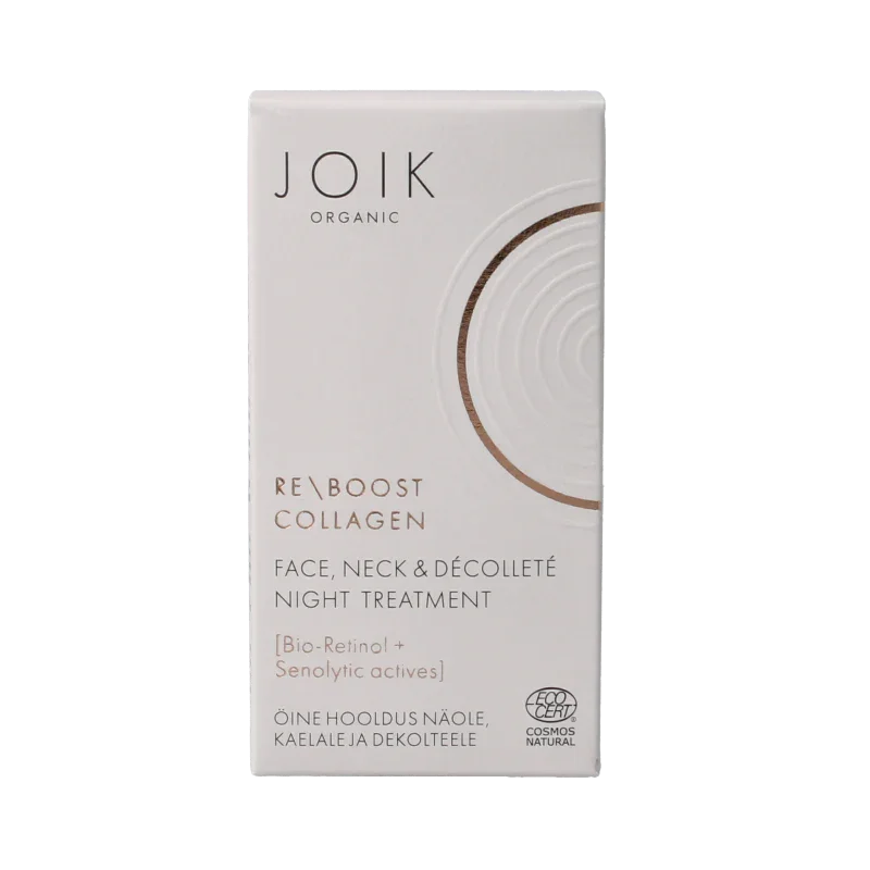 Joik Organics Re-boost collagen face & neck night treatment 50 Milliliter
