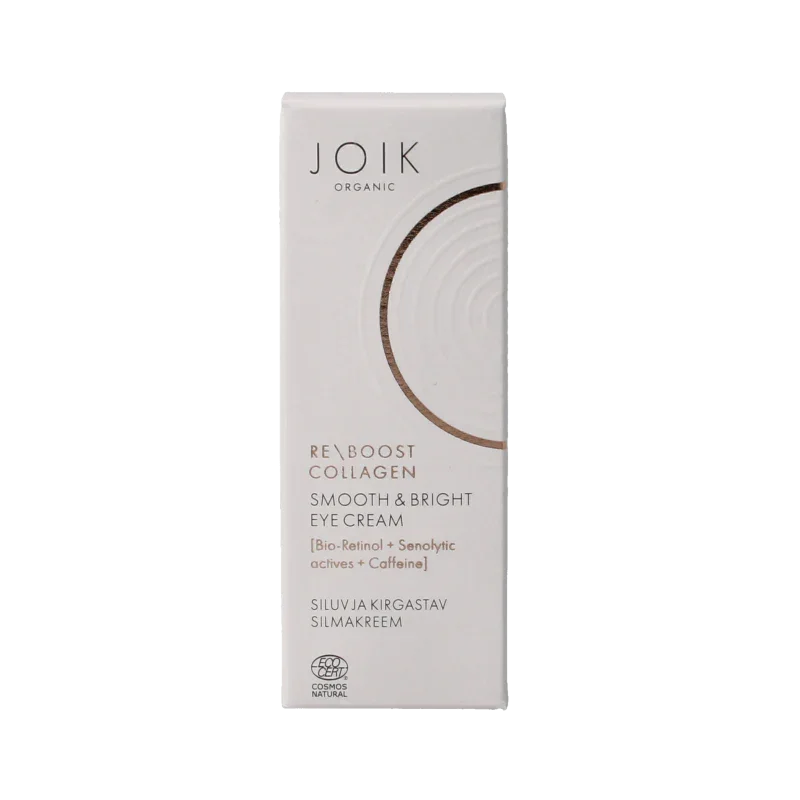 Joik Organics Re-boost collagen eye cream smooth & bright 15 Milliliter