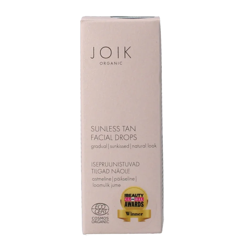 Joik Organics Sunless tan facial drops 30 Milliliter