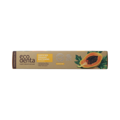 Ecodenta Tandpasta organic whitening papaja 75.00 Milliliter