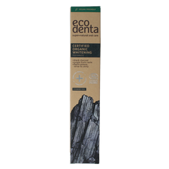 Ecodenta Tandpasta whitening houtskool bio 75 Milliliter