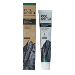 Ecodenta Tandpasta whitening houtskool bio 75 Milliliter