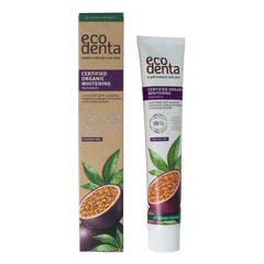 Ecodenta Tandpasta whitening passievrucht bio 75 Milliliter
