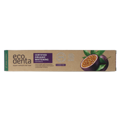 Ecodenta Tandpasta whitening passievrucht bio 75 Milliliter