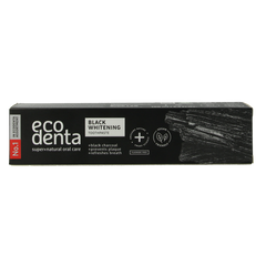 Ecodenta Tandpasta whitening houtskool extra black 100.00 Milliliter