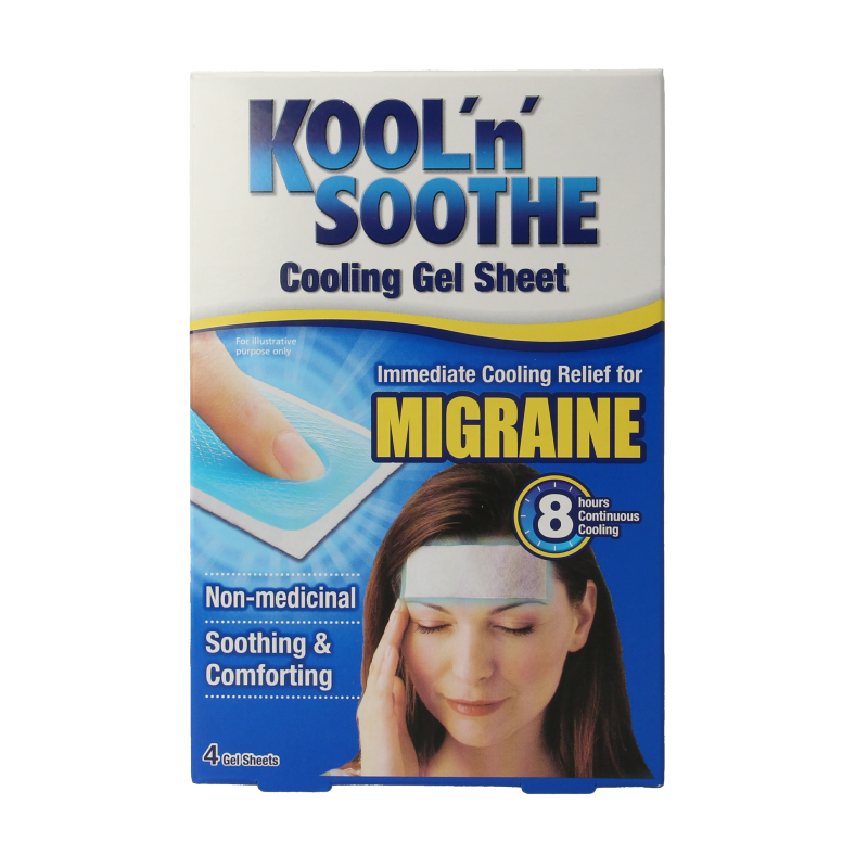 Kool’n’Soothe Migraine gelstrips 2 Stuks