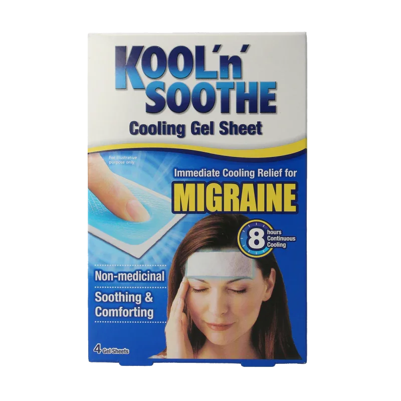 Kool’n’Soothe Migraine gelstrips 2 Stuks