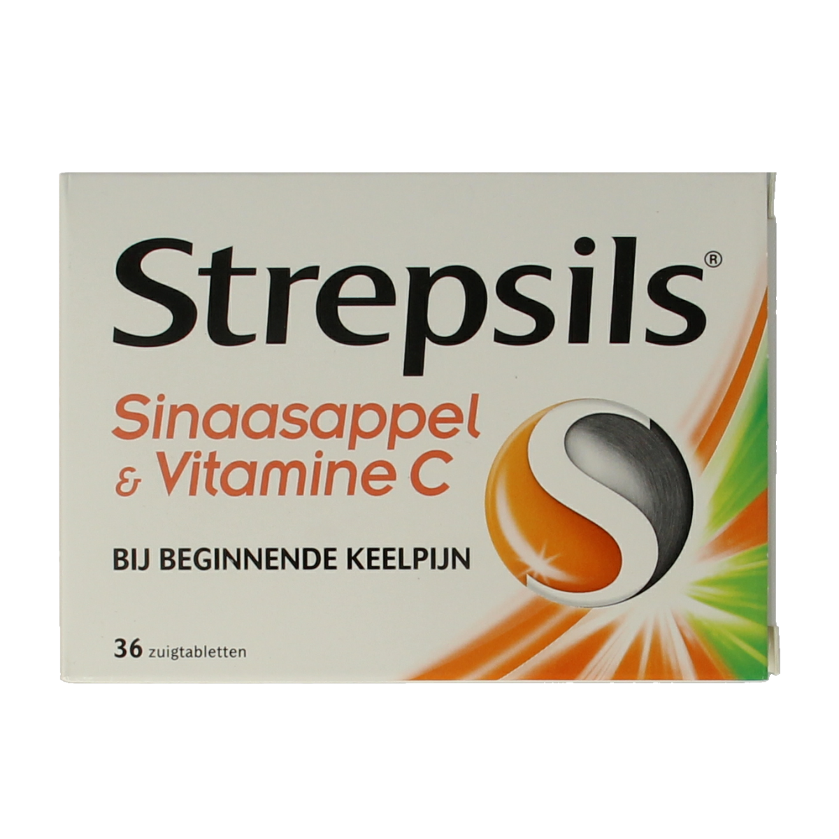 Strepsils Sinaasappel / Vitamine C 36.00 Zuigtabletten