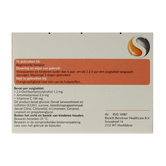 Strepsils Sinaasappel / Vitamine C 36 Zuigtabletten