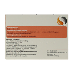 Strepsils Sinaasappel / Vitamine C 36.00 Zuigtabletten