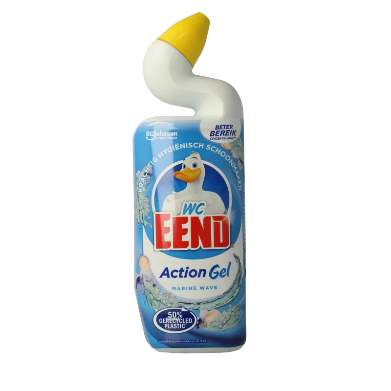 WC Eend Toiletreiniger action gel marine wave 750 Milliliter