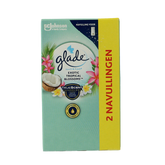 Glade Touch & fresh navul duo exotic tropical blossoms 2 Stuks