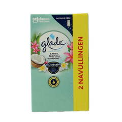 Glade Touch & fresh navul duo exotic tropical blossoms 2 Stuks