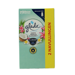 Glade Touch & fresh navul duo exotic tropical blossoms 2 Stuks