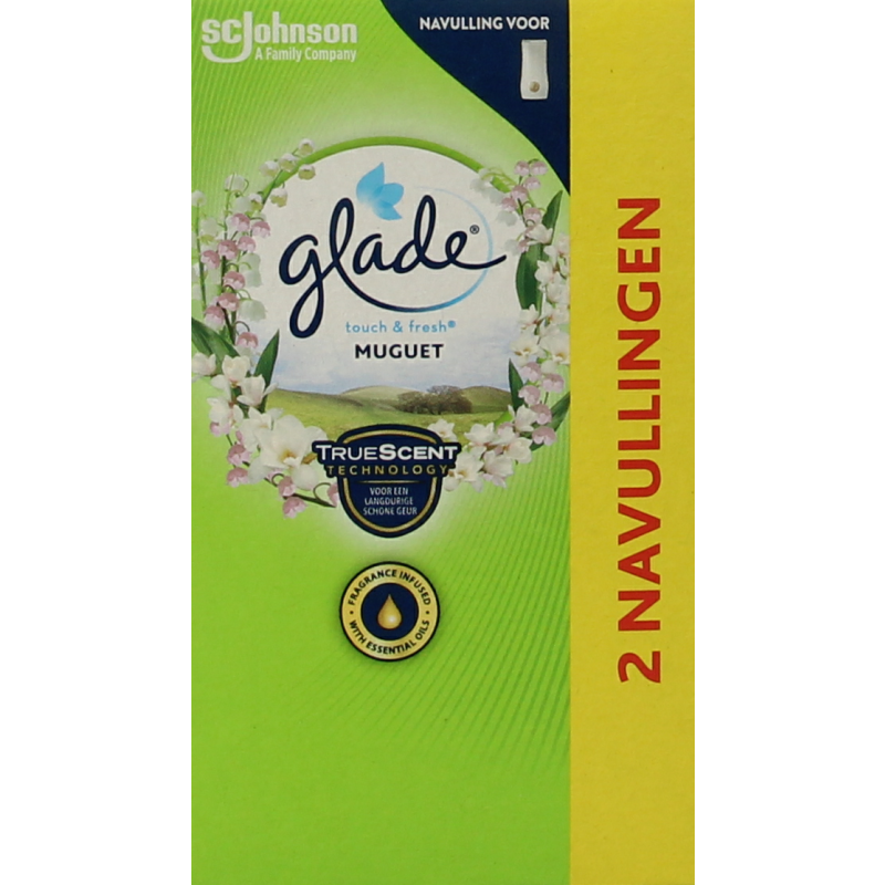 Glade Touch & fresh duo muguet navullingen 20.00 Milliliter
