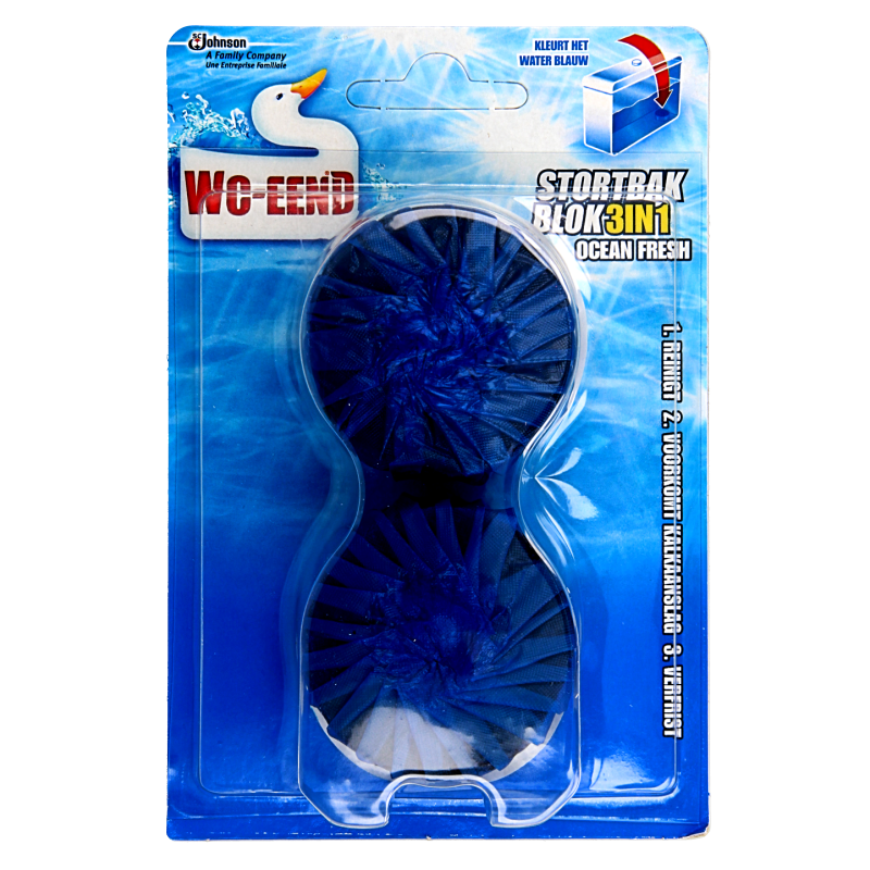 WC Eend Stortbakblok blauw duo 50 Gram