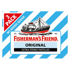 Fisherman's Friend Original suikervrij 3-pack 25 Gram