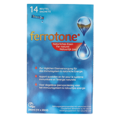Ferrotone Natuurlijk ijzer 14 x 20ml 14.00 Stuks