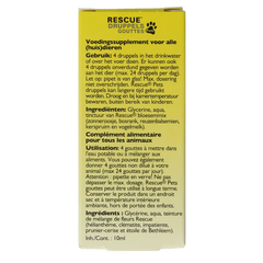Bach Rescue Rescue pets druppels 10.00 Milliliter