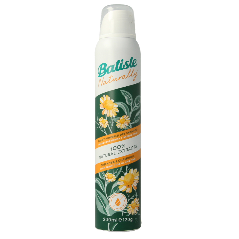 Batiste Droogshampoo green tea & chamomile normaal haar 200.00 Milliliter