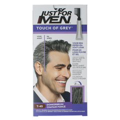 Just For Men Touch of grey T-45 donkerbruin 40.00 Gram