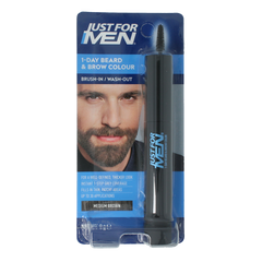 Just For Men Baard / wenkbrauw midden bruin 9 Milliliter