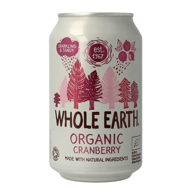 Whole Earth Sparkling cranberry bio 330 Milliliter