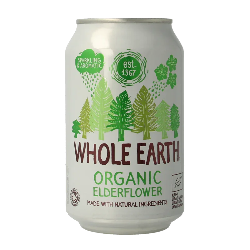Whole Earth Sparkling elderflower bio 330 Milliliter