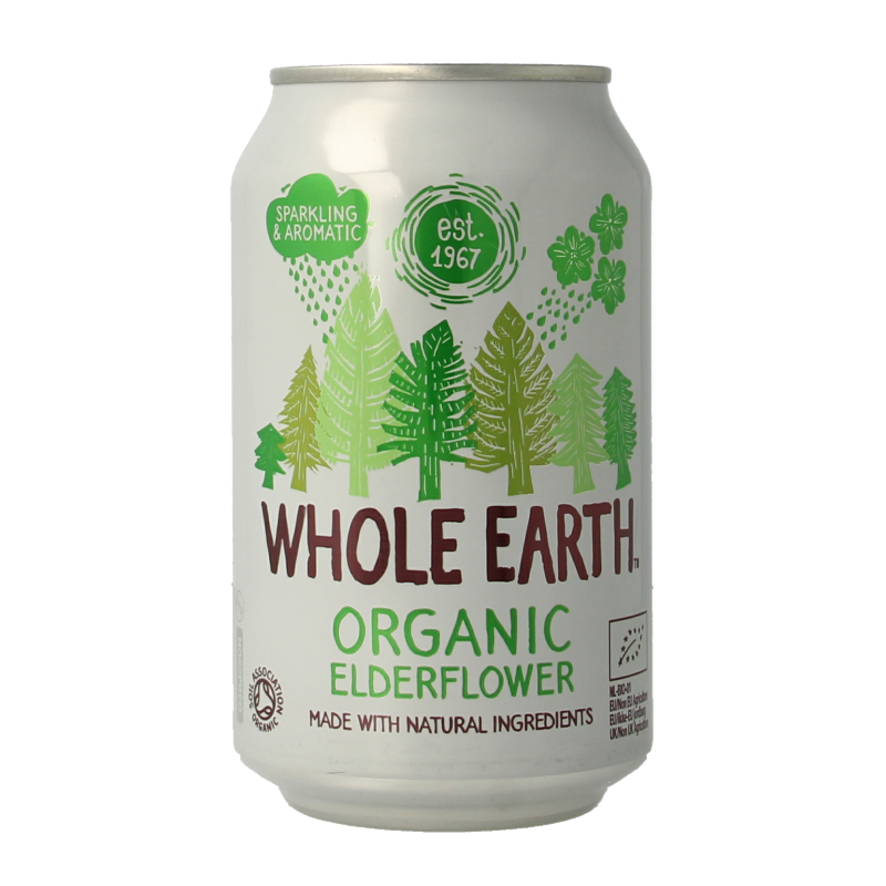 Whole Earth Sparkling elderflower bio 330 Milliliter