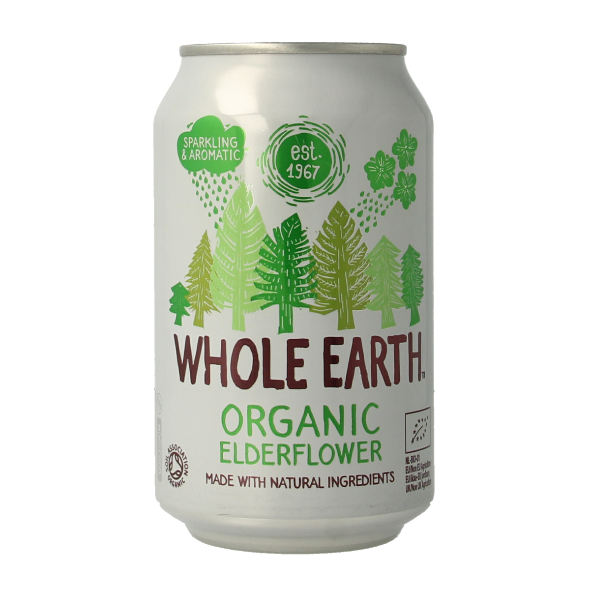 Whole Earth Sparkling elderflower bio 330.00 Milliliter