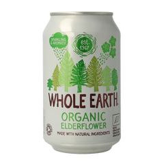 Whole Earth Sparkling elderflower bio 330 Milliliter