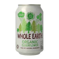 Whole Earth Sparkling elderflower bio 330 Milliliter