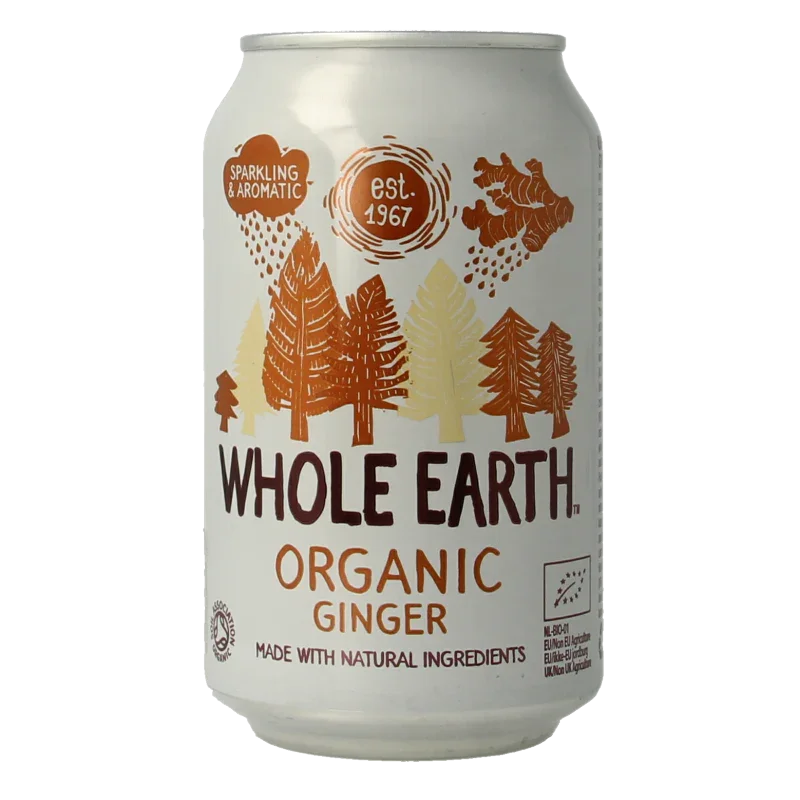 Whole Earth Sparkling ginger bio 330 Milliliter