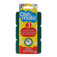 Dishmatic Navulspons grof 3 Stuks
