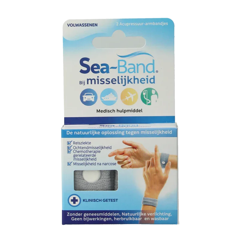Sea Band Polsband volwassenen grijs 1 Paar